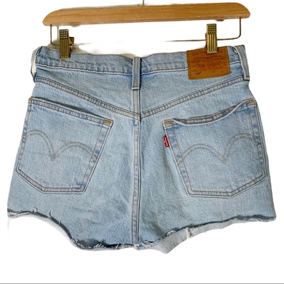 Levi’s 501 27 High Rise Jean Shorts Button Fly. - Picture 4 of 9